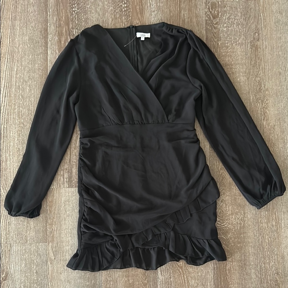 Area Black Wrap Dress